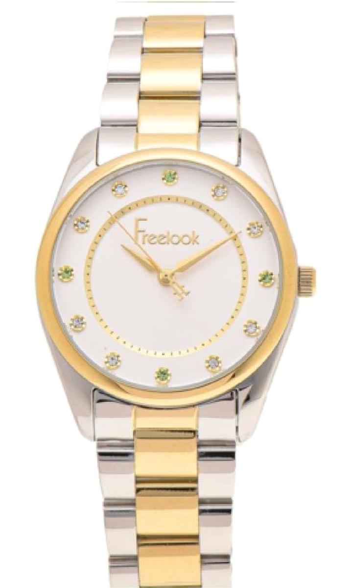 Freelook FL.1.10173.4 34 mm Altın-Gri Metal Kordon Analog Kadın Kol Saati