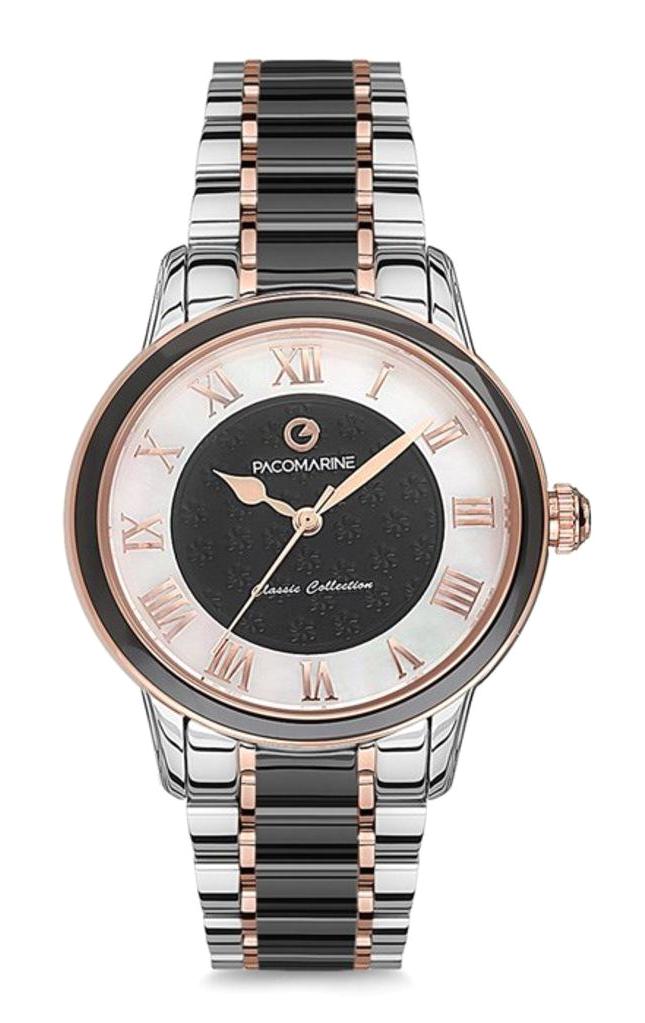 Pacomarine PM.61111A.01 35 mm Çok Renkli Çelik Kordon Analog Kadın Kol Saati