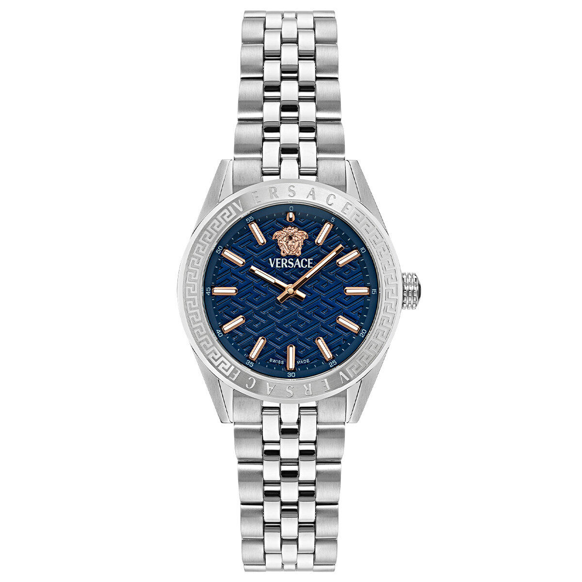 Versace VRSCVE8I00324 36 mm Gri Çelik Kordon Analog Kadın Kol Saati