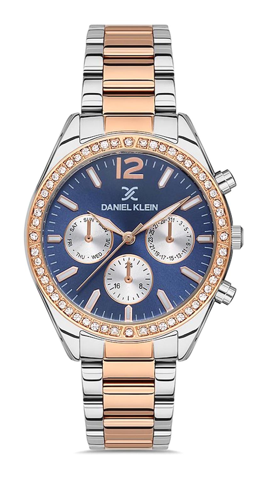Daniel Klein DKE.1.10106-6 34 mm Gri-Rose Gold Çelik Kordon Analog Kadın Kol Saati
