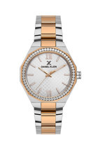 Daniel Klein DK.1.13490-5 34 mm Gri-Rose Gold Metal Kordon Analog Kadın Kol Saati