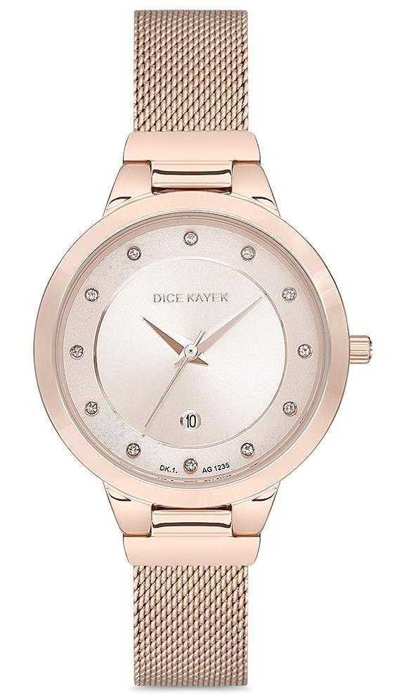 Dice Kayek DK.1.AG1235.03 32 mm Rose Gold Çelik Kordon Analog Kadın Kol Saati
