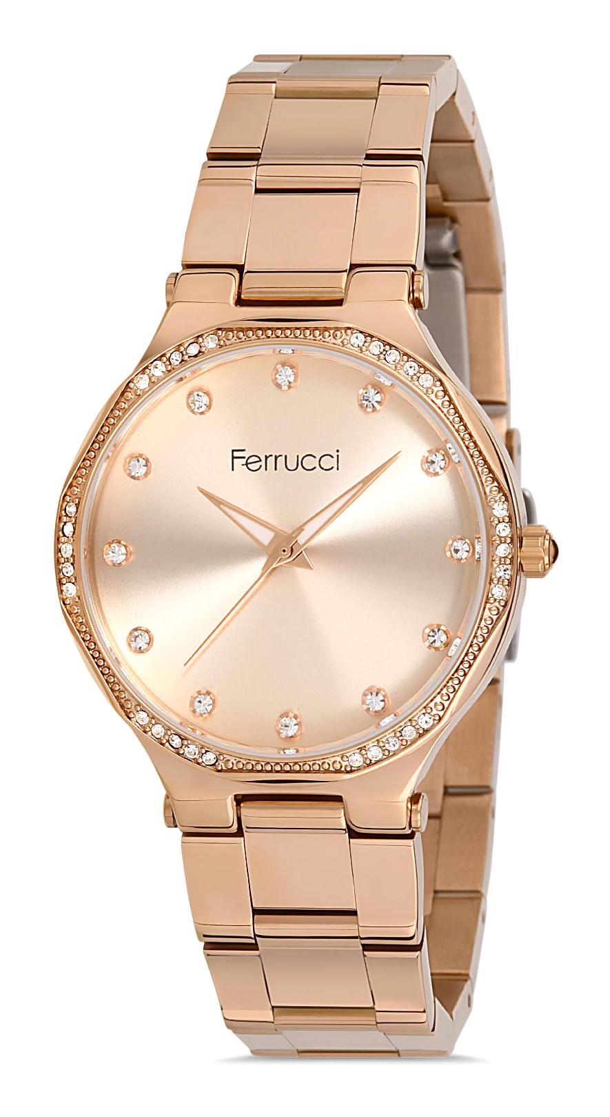 Ferrucci FFQ111614.A18 35 mm Rose Gold Metal Kordon Analog Kadın Kol Saati