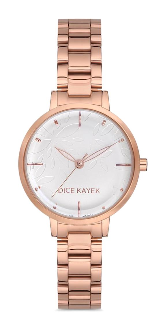 Dice Kayek DK.1.AG1224.01 34 mm Rose Gold Çelik Kordon Analog Kadın Kol Saati