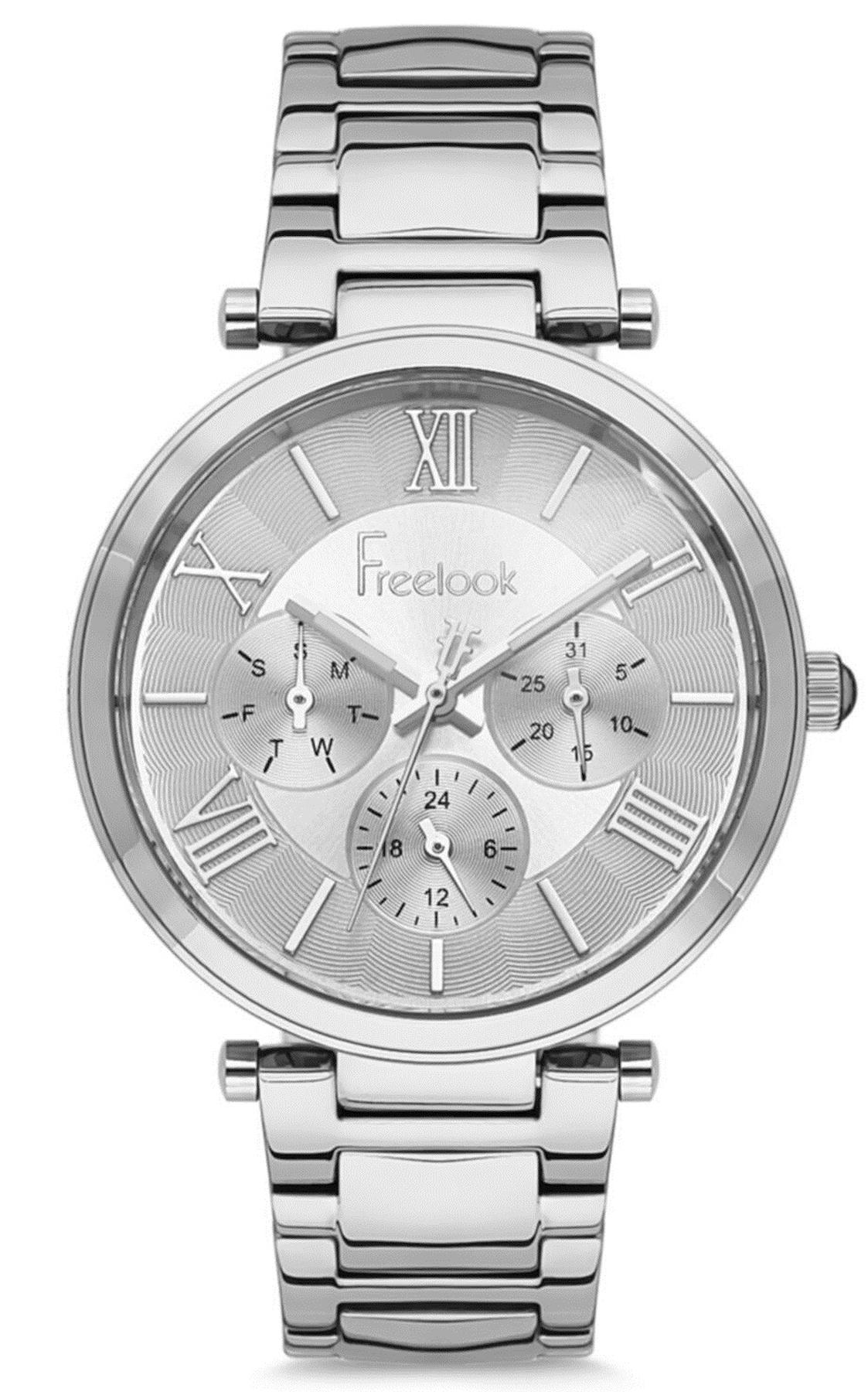 Freelook FL.1.10097.3 32 mm Gri Çelik Kordon Analog Kadın Kol Saati