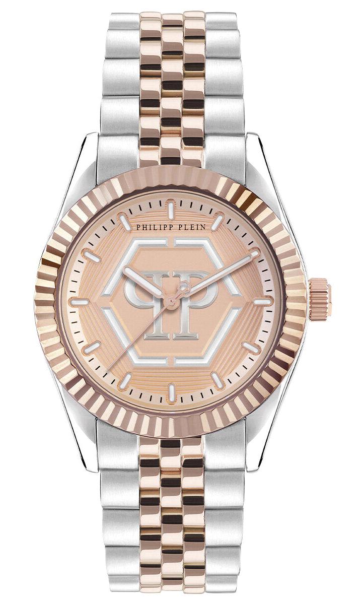 Philipp Plein PW2BA0423 38 mm Gri-Rose Gold Çelik Kordon Analog Kadın Kol Saati