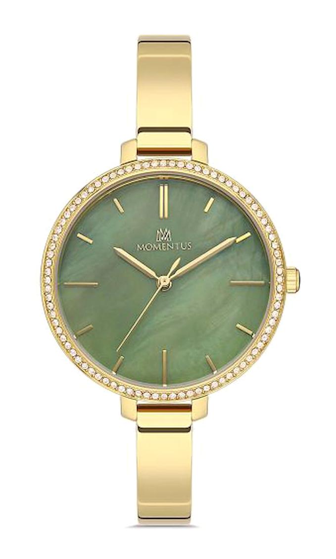 Momentus SW231G-15SG 36 mm Altın Çelik Kordon Analog Kadın Kol Saati