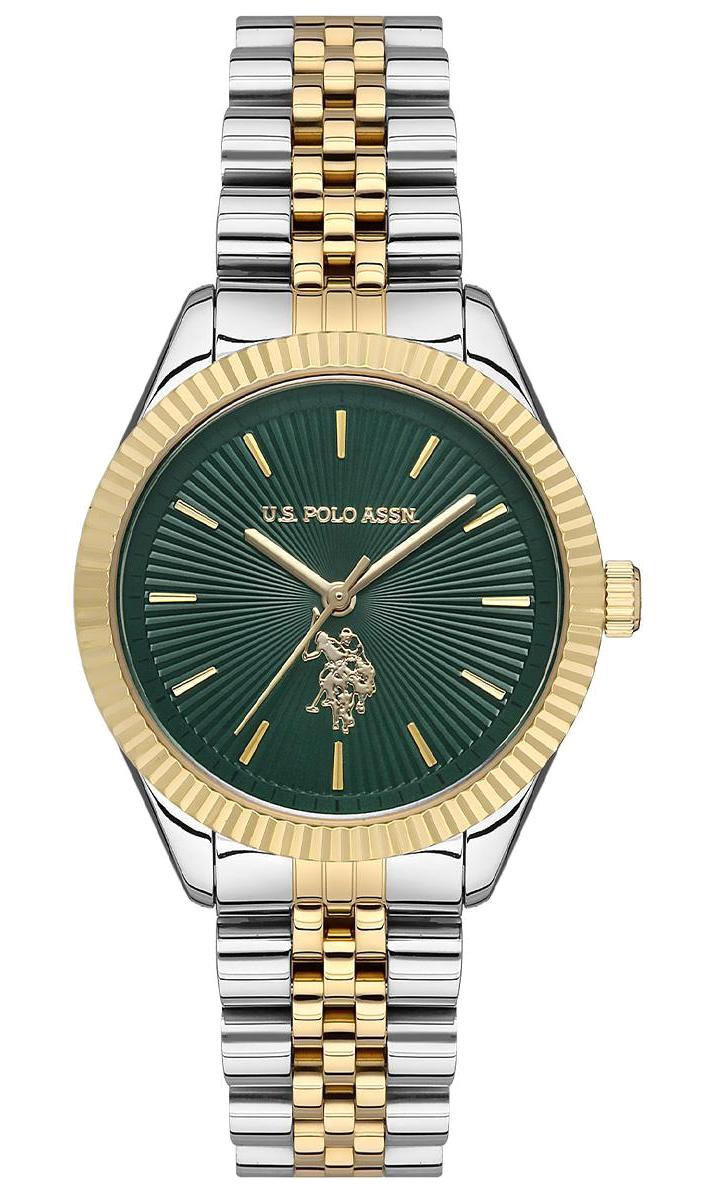 U.S. Polo Assn USPA2045-04 34 mm Altın-Gri Çelik Kordon Analog Kadın Kol Saati