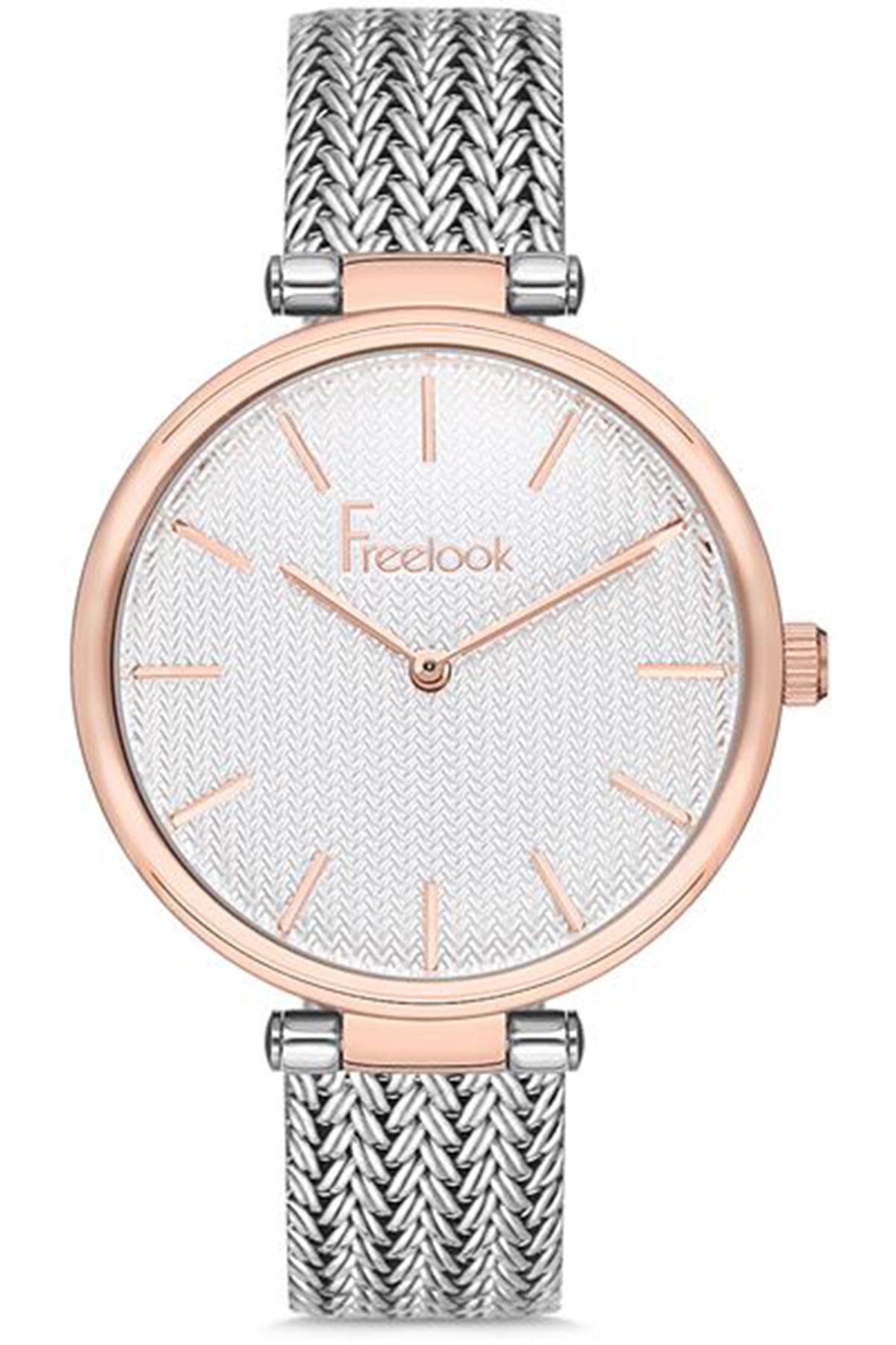 Freelook FL.1.10084.4 33 mm Gri Çelik Kordon Analog Kadın Kol Saati