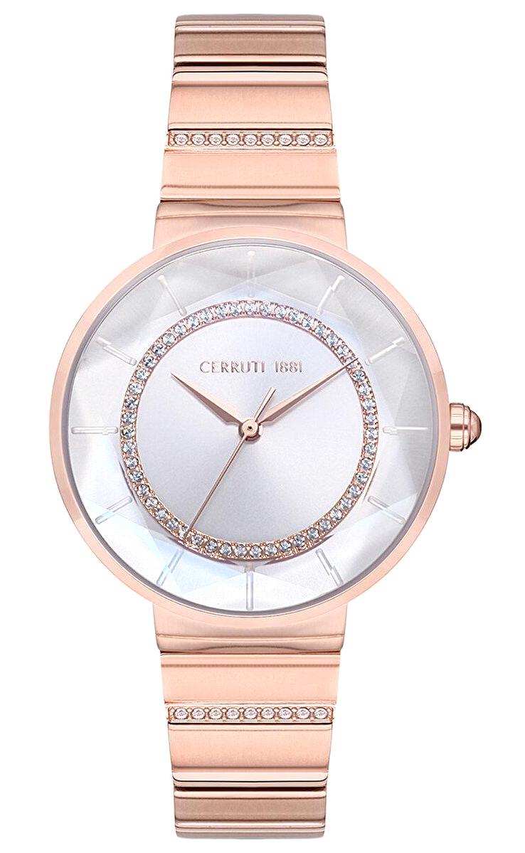 Cerruti 1881 CRM27401 35 mm Rose Gold Çelik Kordon Analog Kadın Kol Saati