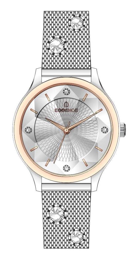 Essence ES6722FE.530 35 mm Gri Çelik Kordon Analog Kadın Kol Saati