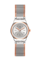 Swatch YSS327M 25 mm Gri-Rose Gold Çelik Kordon Analog Kadın Kol Saati