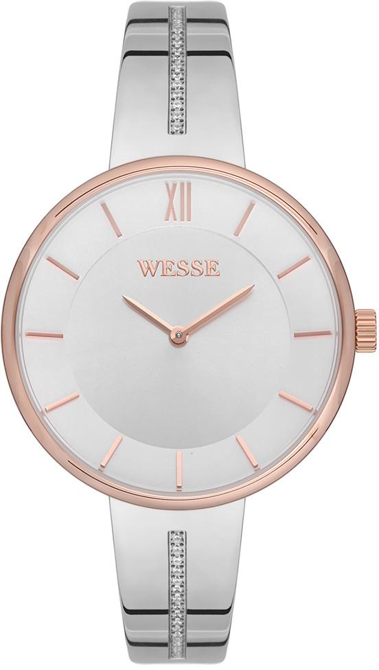 Wesse WWL107502 36 mm Gri Çelik Kordon Analog Kadın Kol Saati