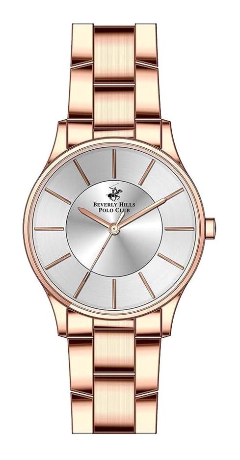 Beverly Hills Polo Club BP3286X.430 35 mm Rose Gold Çelik Kordon Analog Kadın Kol Saati