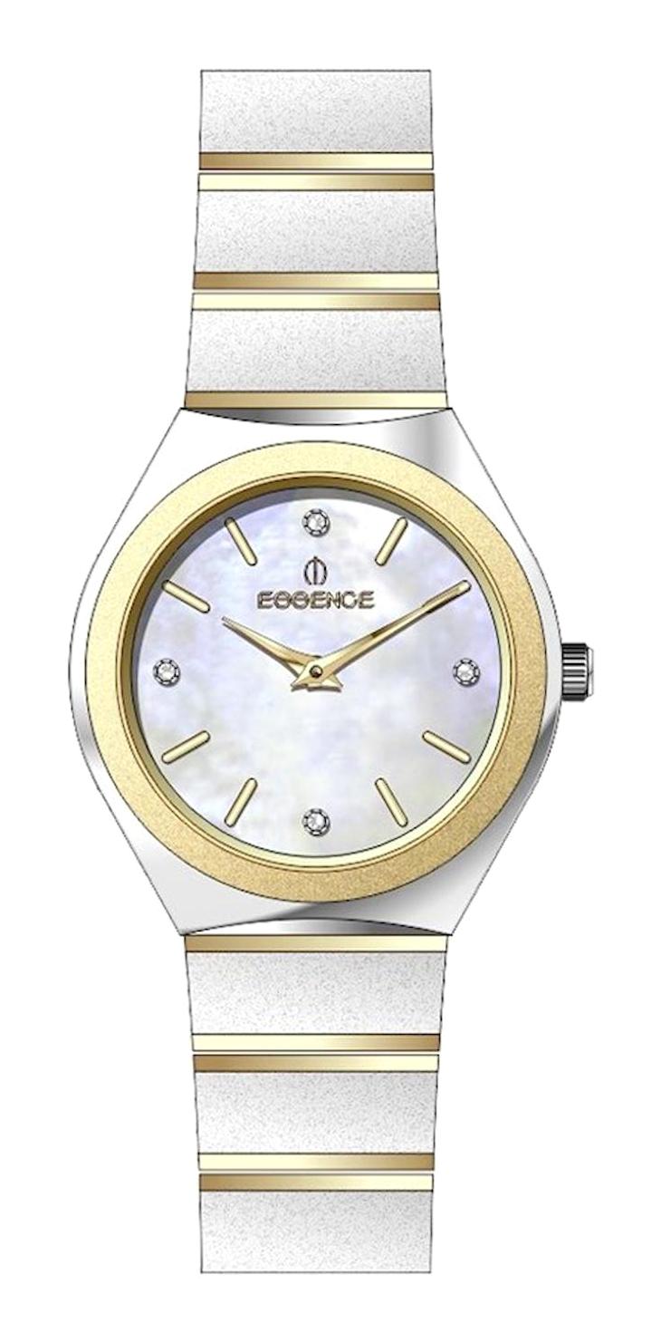 Essence D1145.220 30 mm Altın-Gri Çelik Kordon Analog Kadın Kol Saati