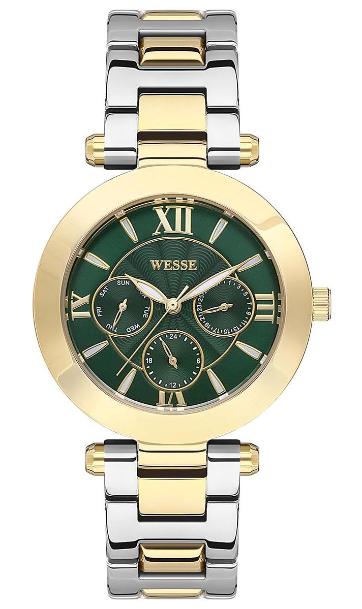 Wesse WWL101111 36 mm Altın-Gri Çelik Kordon Analog Kadın Kol Saati