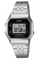 Casio LA680WA-1DF Takvimli 25 mm Gri Çelik Kordon Analog Kadın Kol Saati