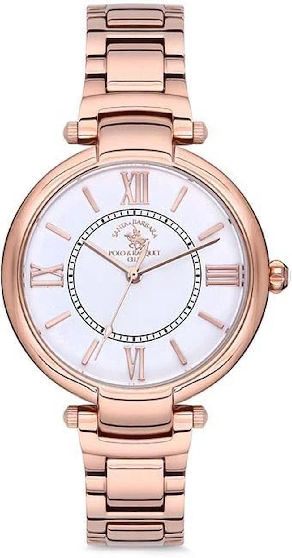 Santa Barbara Polo & Racquet Club SB.1.10009.3 35 mm Rose Gold Çelik Kordon Analog Kadın Kol Saati