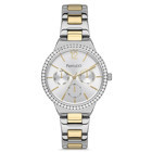 Ferrucci FRC.14307M.03 Takvimli 35 mm Altın-Gri Metal Kordon Analog Kadın Kol Saati