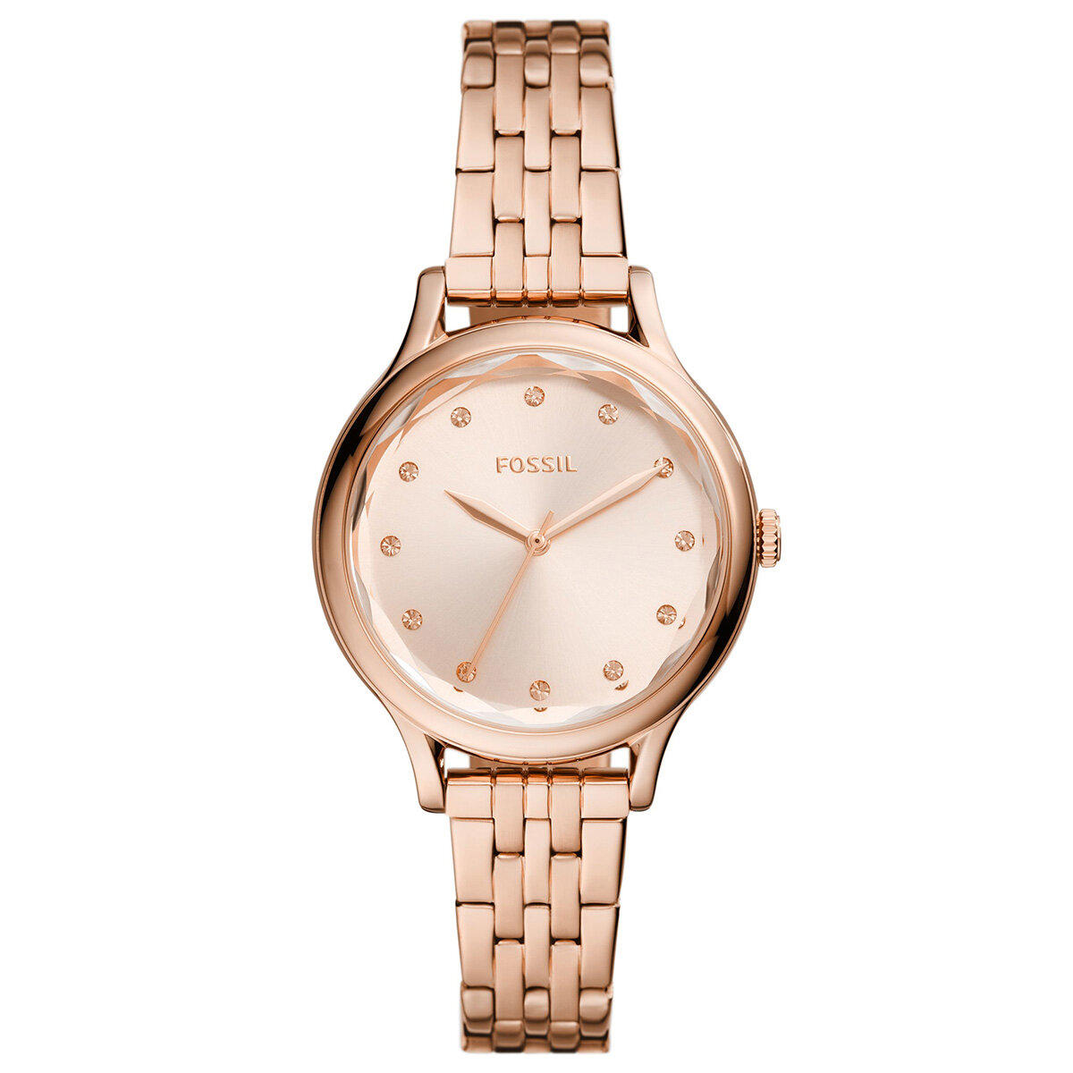 Fossil FBQ3862 38 mm Rose Gold Çelik Kordon Analog Kadın Kol Saati