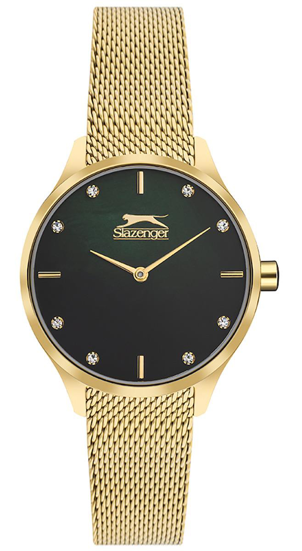 Slazenger SL.09.2287.3.05 36 mm Altın Hasır Kordon Analog Kadın Kol Saati