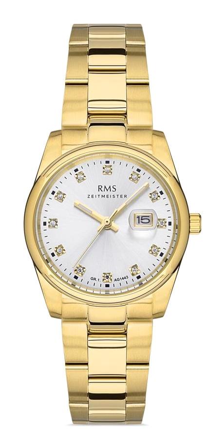 Romanson GR.1.AG1443.03 Takvimli 33 mm Altın Çelik Kordon Analog Kadın Kol Saati
