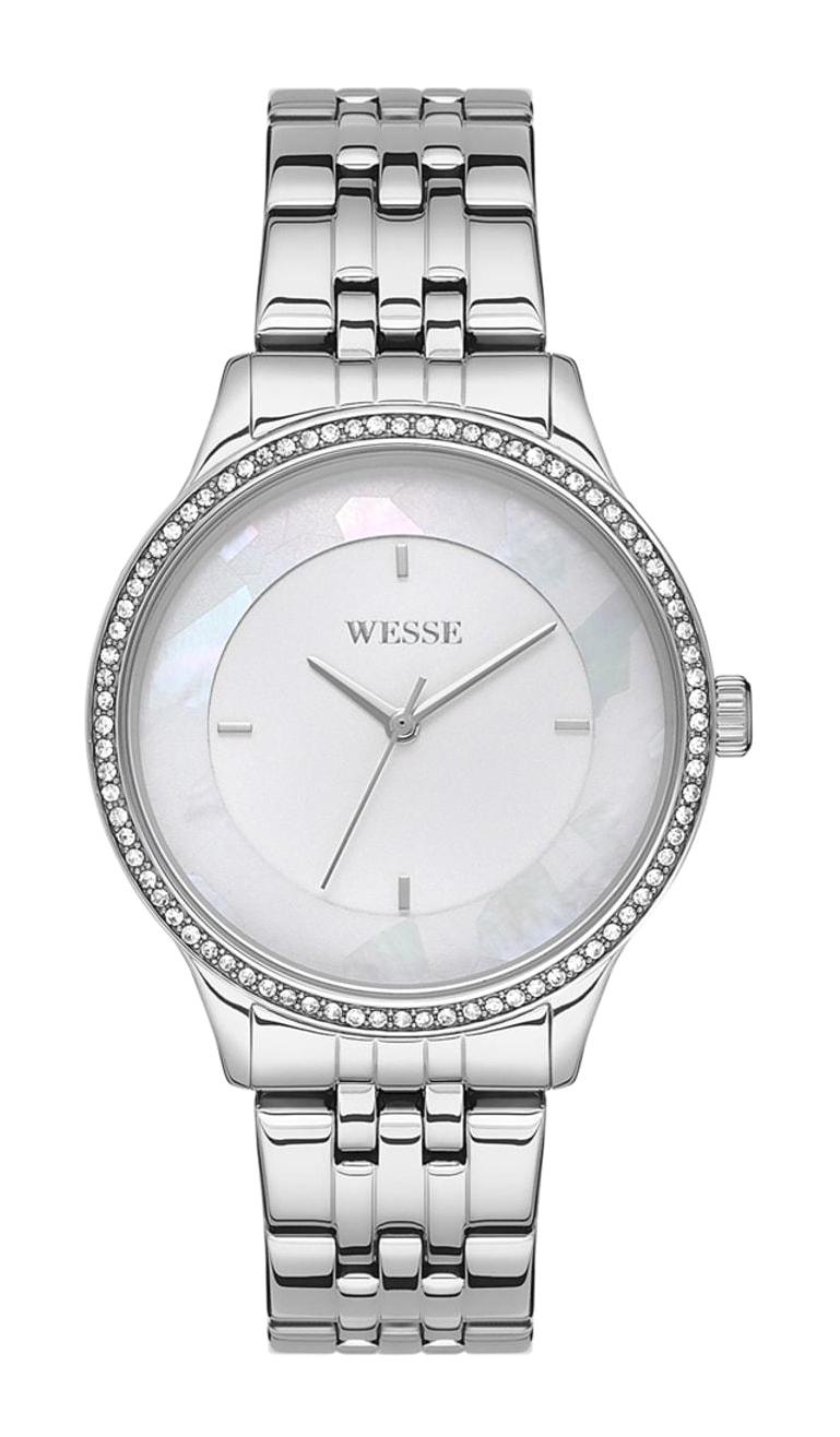 Wesse WWL109101 38 mm Gri Çelik Kordon Analog Kadın Kol Saati