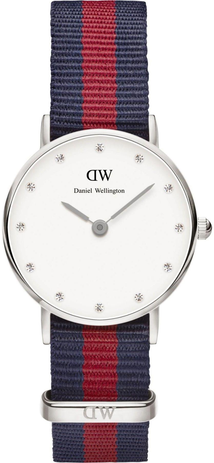 Daniel Wellington 0925DW 26 mm Kırmızı-Lacivert Metal Kordon Analog Kadın Kol Saati
