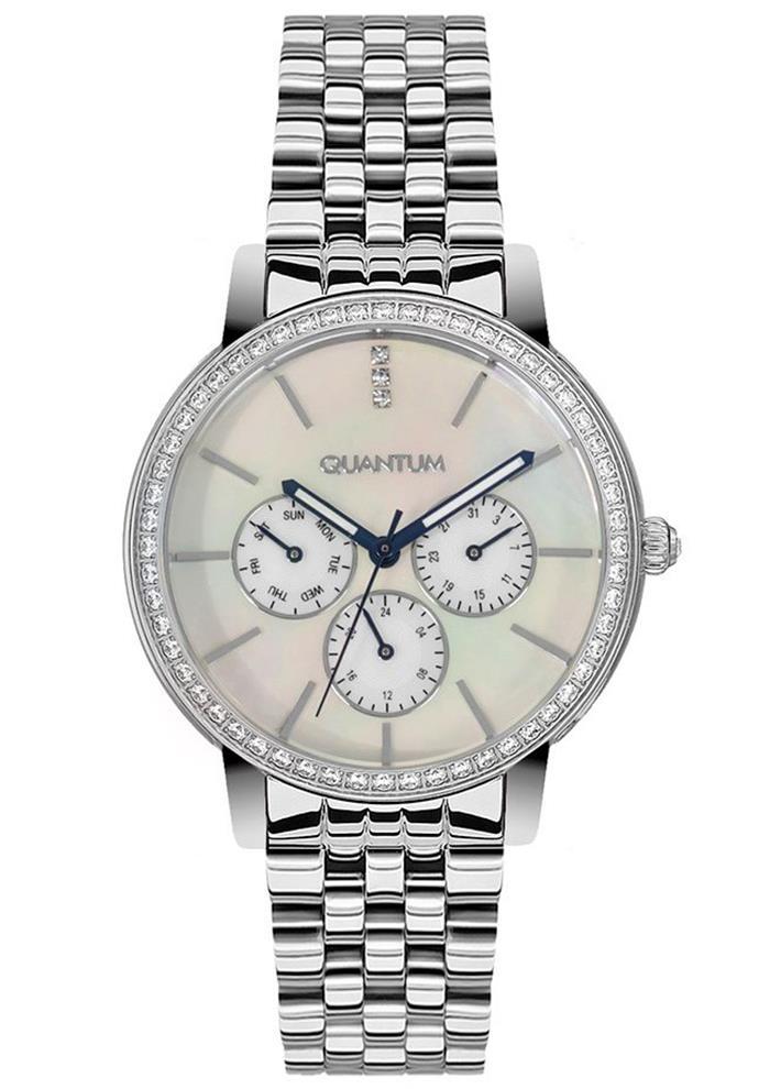 Quantum IML658.330 Takvimli 39 mm Gri Çelik Kordon Analog Kadın Kol Saati