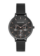 Pacomarine PM.88003.04 Takvimli 38 mm Siyah Hasır Kordon Analog Kadın Kol Saati