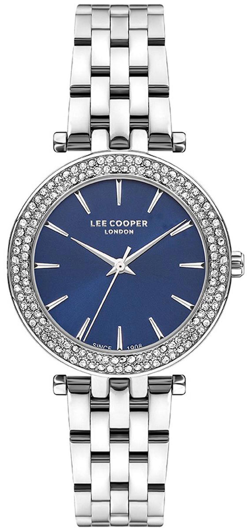 Lee Cooper LC07864.390 40 mm Gri Metal Kordon Analog Kadın Kol Saati