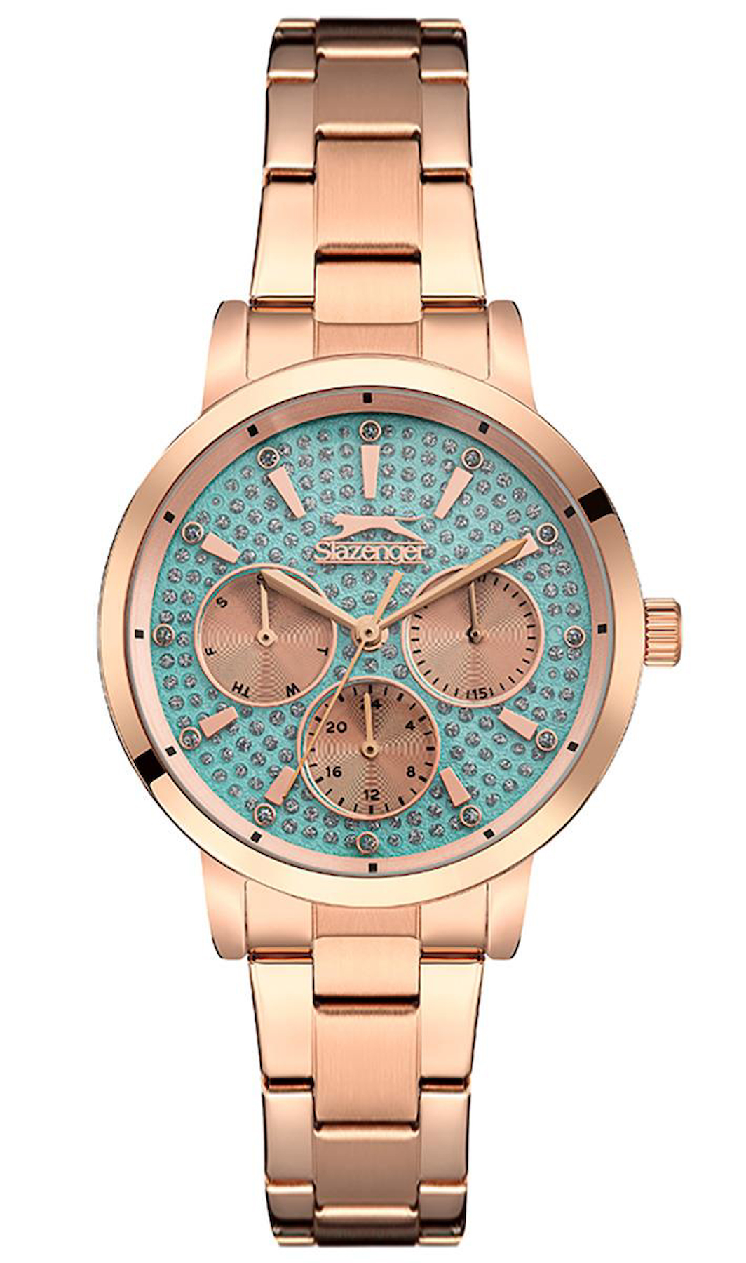 Slazenger SL.09.2299.3.02 36 mm Rose Gold Metal Kordon Analog Kadın Kol Saati
