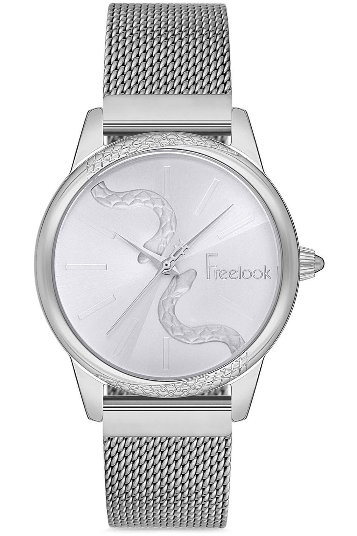 Freelook FL.1.10171.1 36 mm Gri Çelik Kordon Analog Kadın Kol Saati