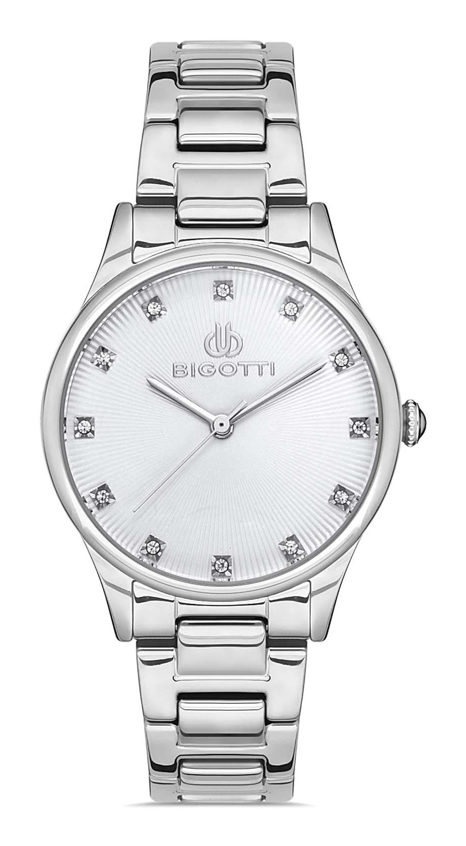 Bigotti BG.1.10345.1 36 mm Gri Çelik Kordon Analog Kadın Kol Saati
