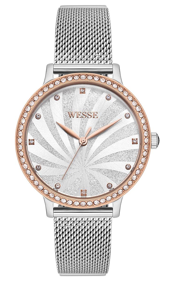 Wesse WWL111103 37 mm Gri Çelik Kordon Analog Kadın Kol Saati