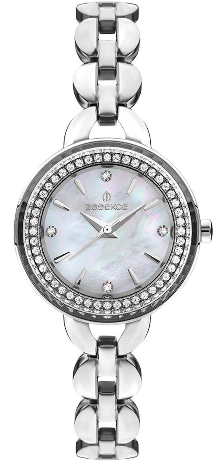 Essence D1137.320 30 mm Gri Çelik Kordon Analog Kadın Kol Saati
