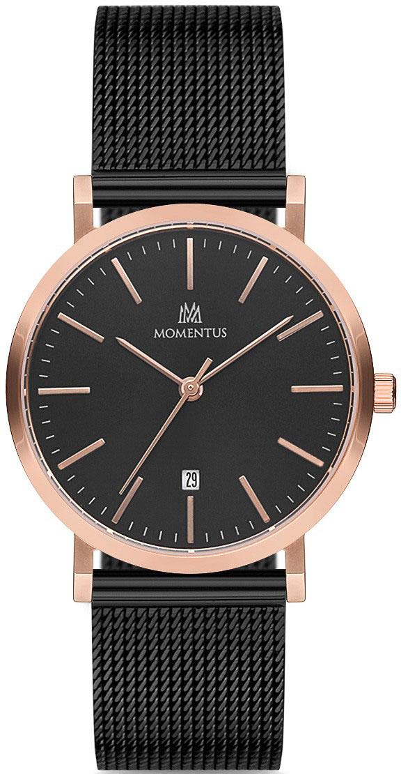 Momentus CW251R-04SR Takvimli 34 mm Siyah Hasır Kordon Analog Kadın Kol Saati