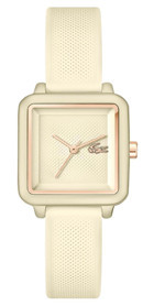 Lacoste LAC2001385 38 mm Krem Silikon Kordon Analog Kadın Kol Saati