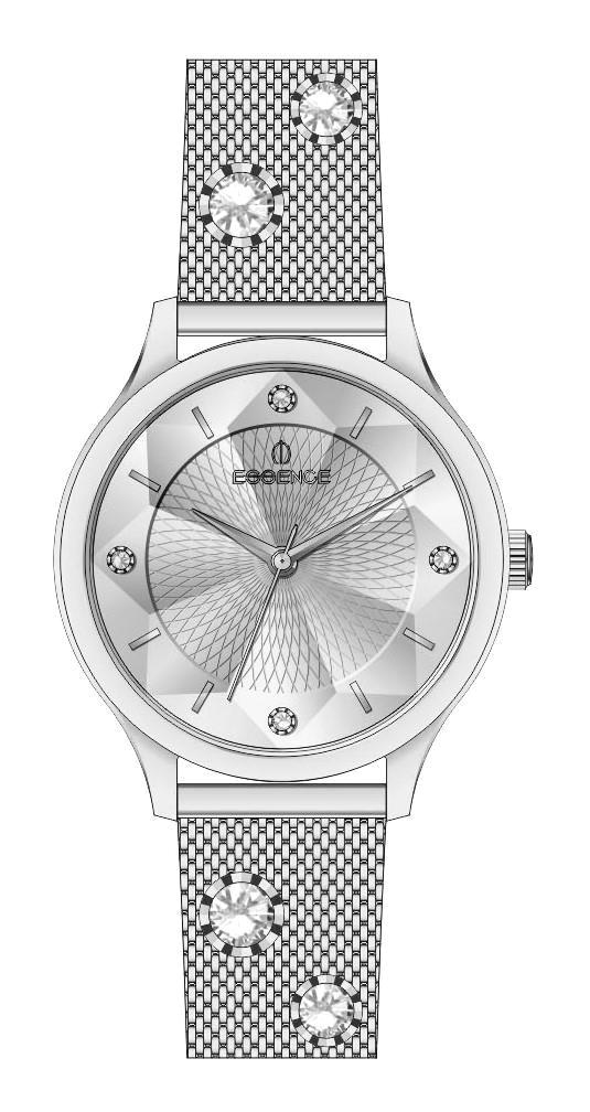 Essence ES6722FE.330 35 mm Gri Çelik Kordon Analog Kadın Kol Saati