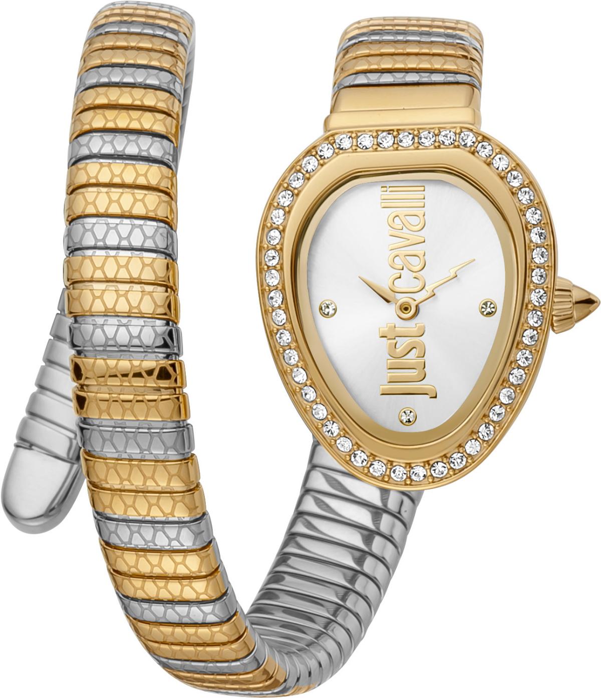 Just Cavalli JC1L167M0055 22 mm Altın-Gri Çelik Kordon Analog Kadın Kol Saati