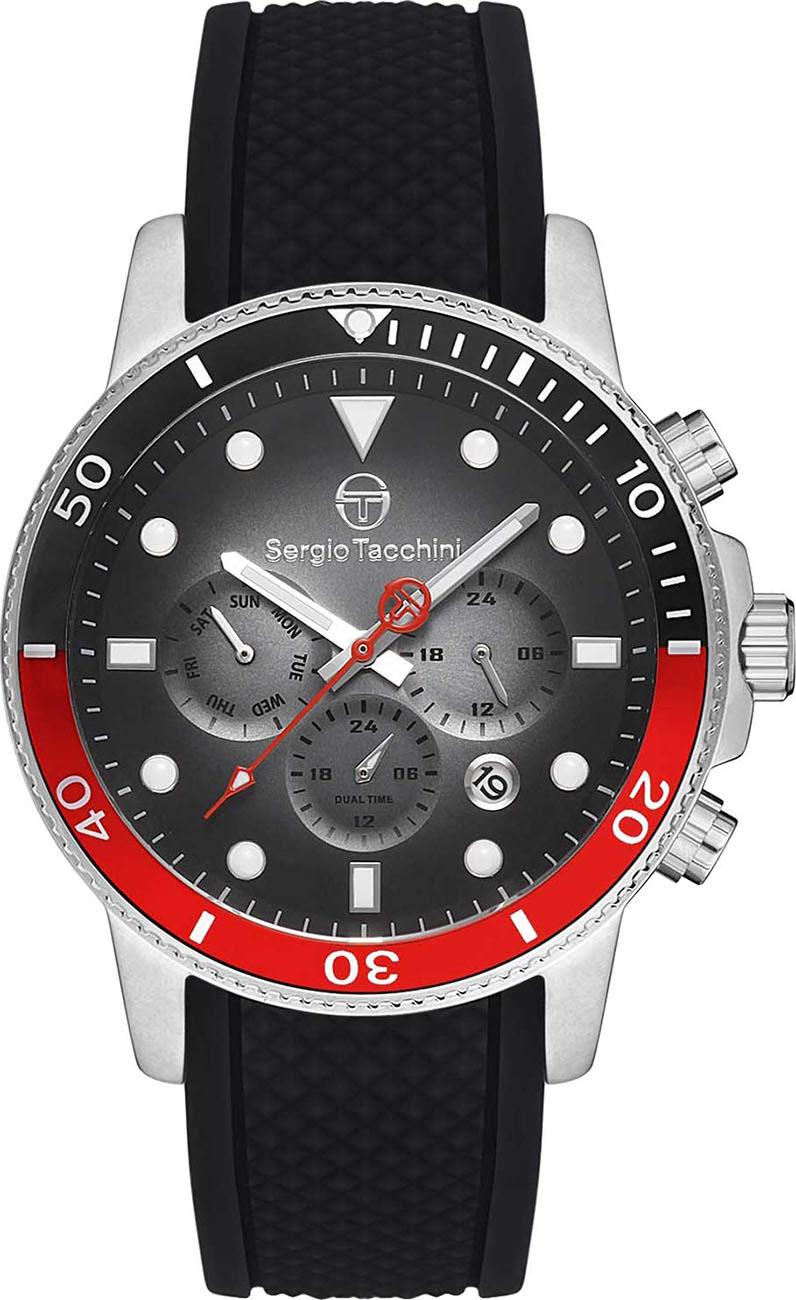 Sergio Tacchini ST.1.10192.1 Takvimli 42 mm Siyah Çelik Kordon Analog Kadın Kol Saati