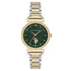 U.S. Polo Assn USPA2070-05 32 mm Altın-Gri Çelik Kordon Analog Kadın Kol Saati