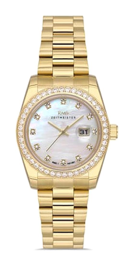 Romanson RMS.1.AG1461.04 Takvimli 31 mm Altın Çelik Kordon Analog Kadın Kol Saati
