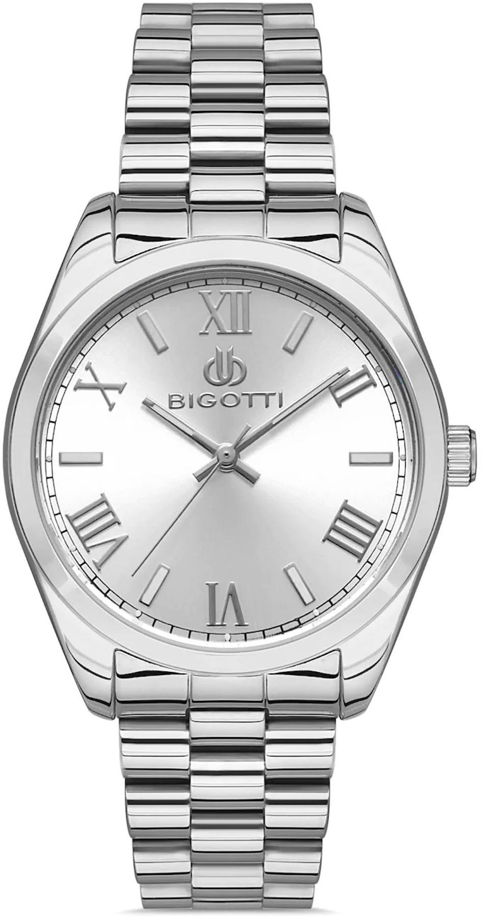 Bigotti BG.1.10417.1 36 mm Gri Çelik Kordon Analog Kadın Kol Saati