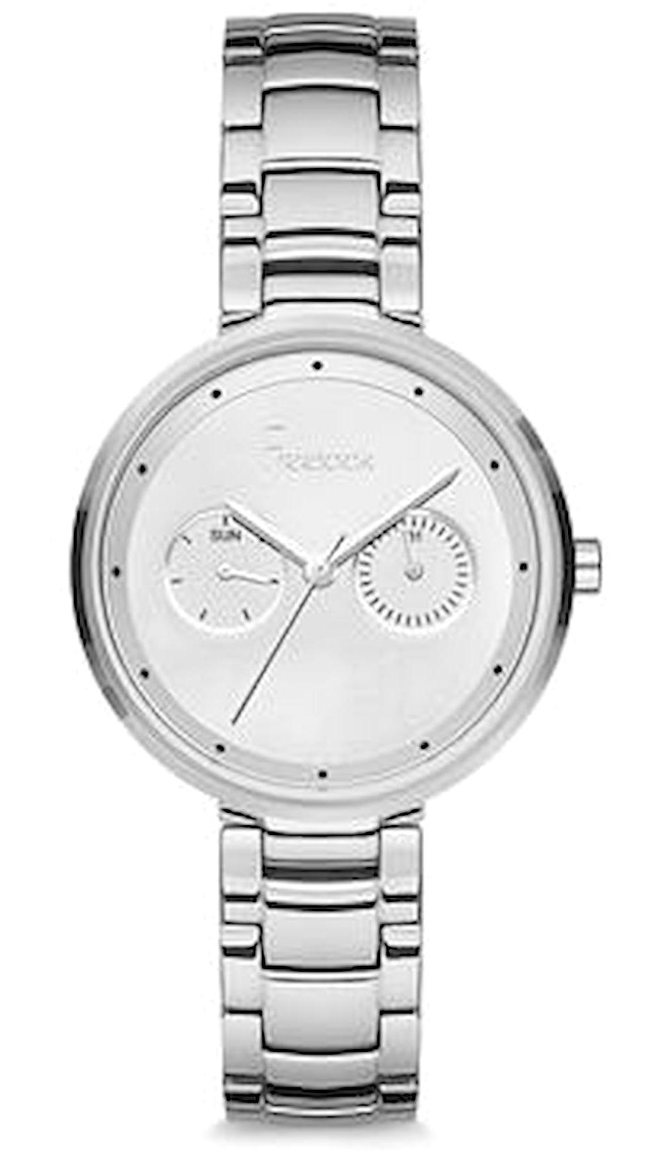 Freelook F.8.1047.01 34 mm Gri Metal Kordon Analog Kadın Kol Saati