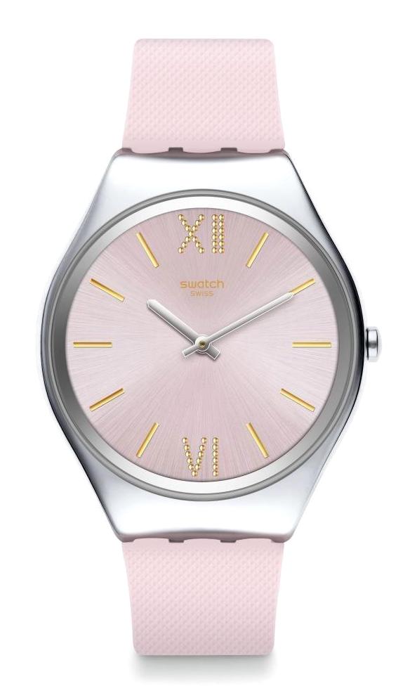 Swatch SYXS124 38 mm Pembe Silikon Kordon Analog Kadın Kol Saati
