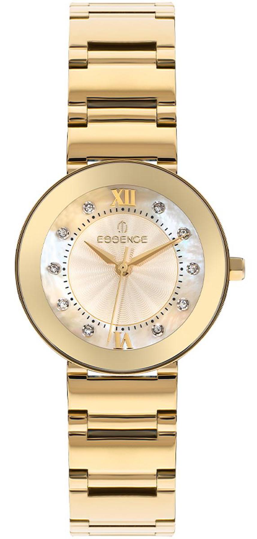 Essence D1127.120 33 mm Altın Çelik Kordon Analog Kadın Kol Saati