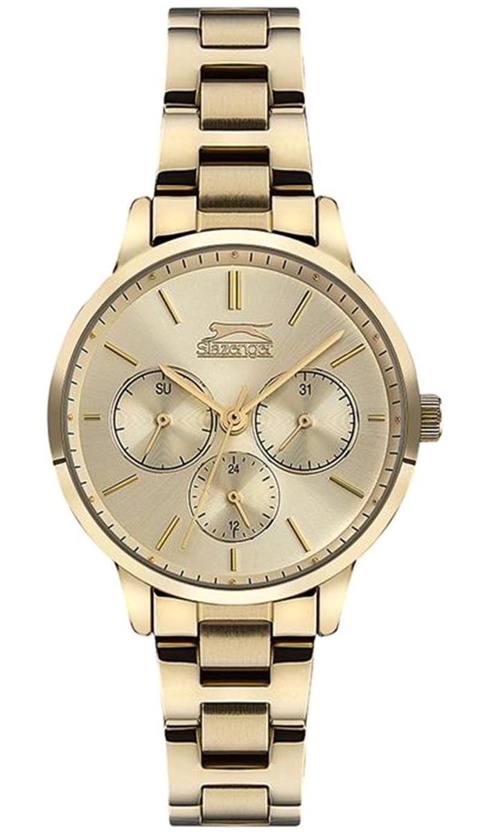 Slazenger SL.09.1869.4.03 Takvimli 36 mm Altın Metal Kordon Analog Kadın Kol Saati