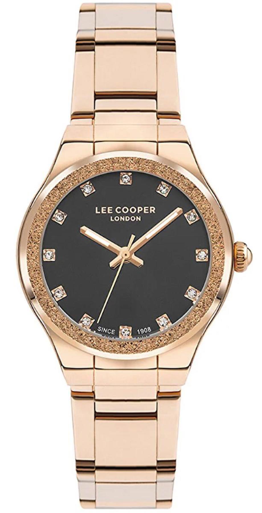 Lee Cooper LC07678.450 40 mm Rose Gold Metal Kordon Analog Kadın Kol Saati