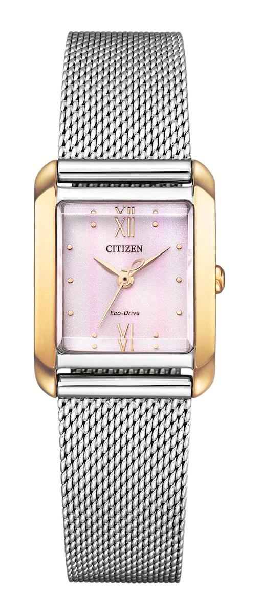 Citizen EW5596-66X 21.5 mm Gri Çelik Kordon Analog Kadın Kol Saati